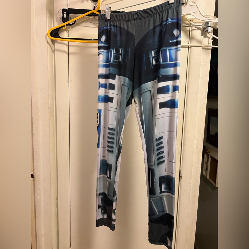 L Mighty Fine Star Wars R2-D2 leggings